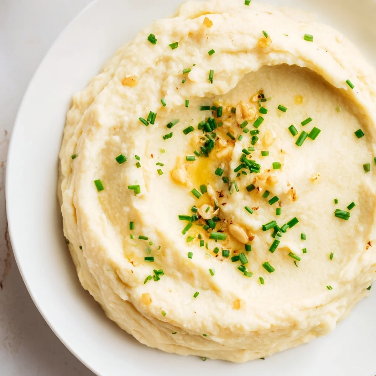 Roasted Garlic Mashed Cauliflower