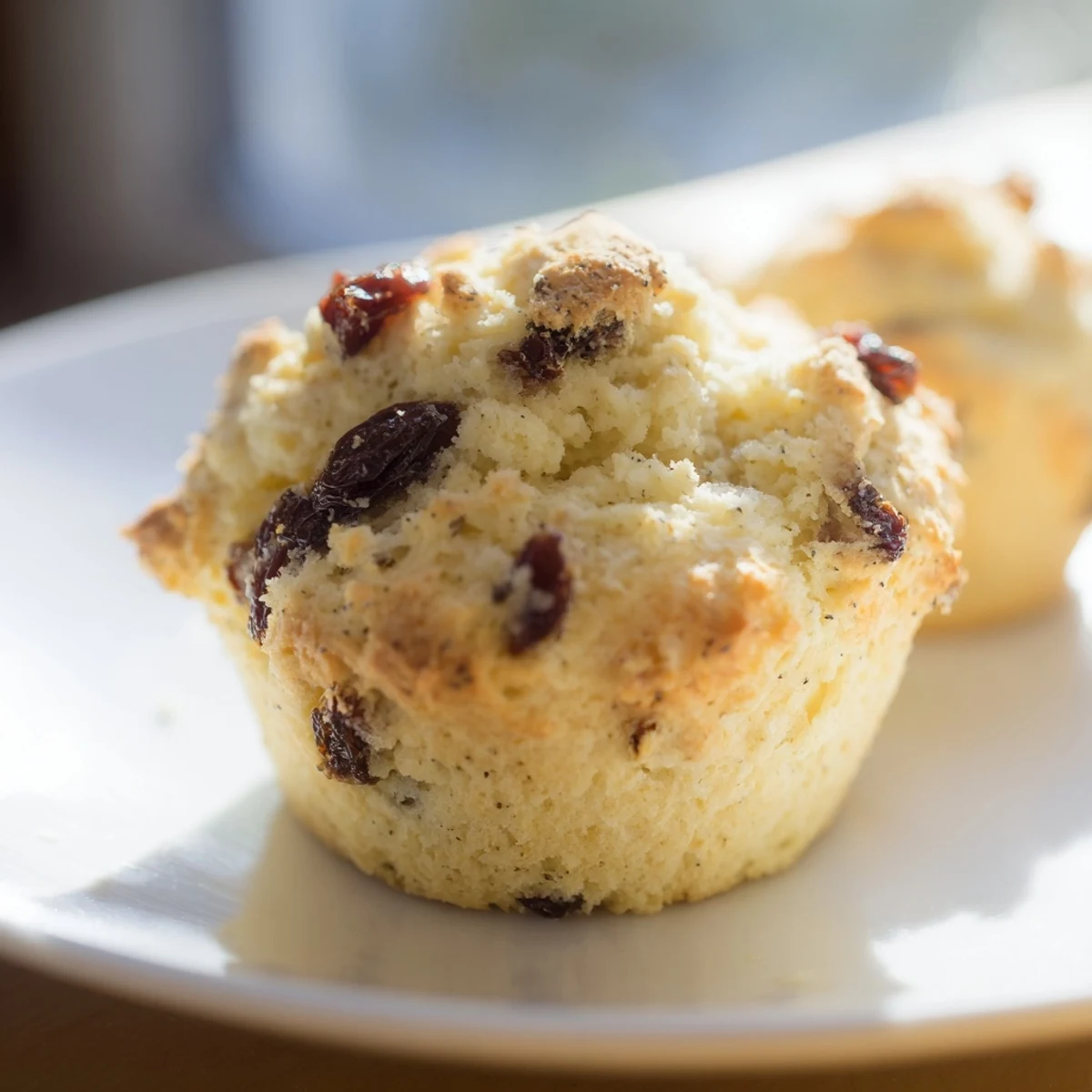 Freshly baked Mini Irish Soda Bread Muffins with golden tops and a tender, crumbly interior.