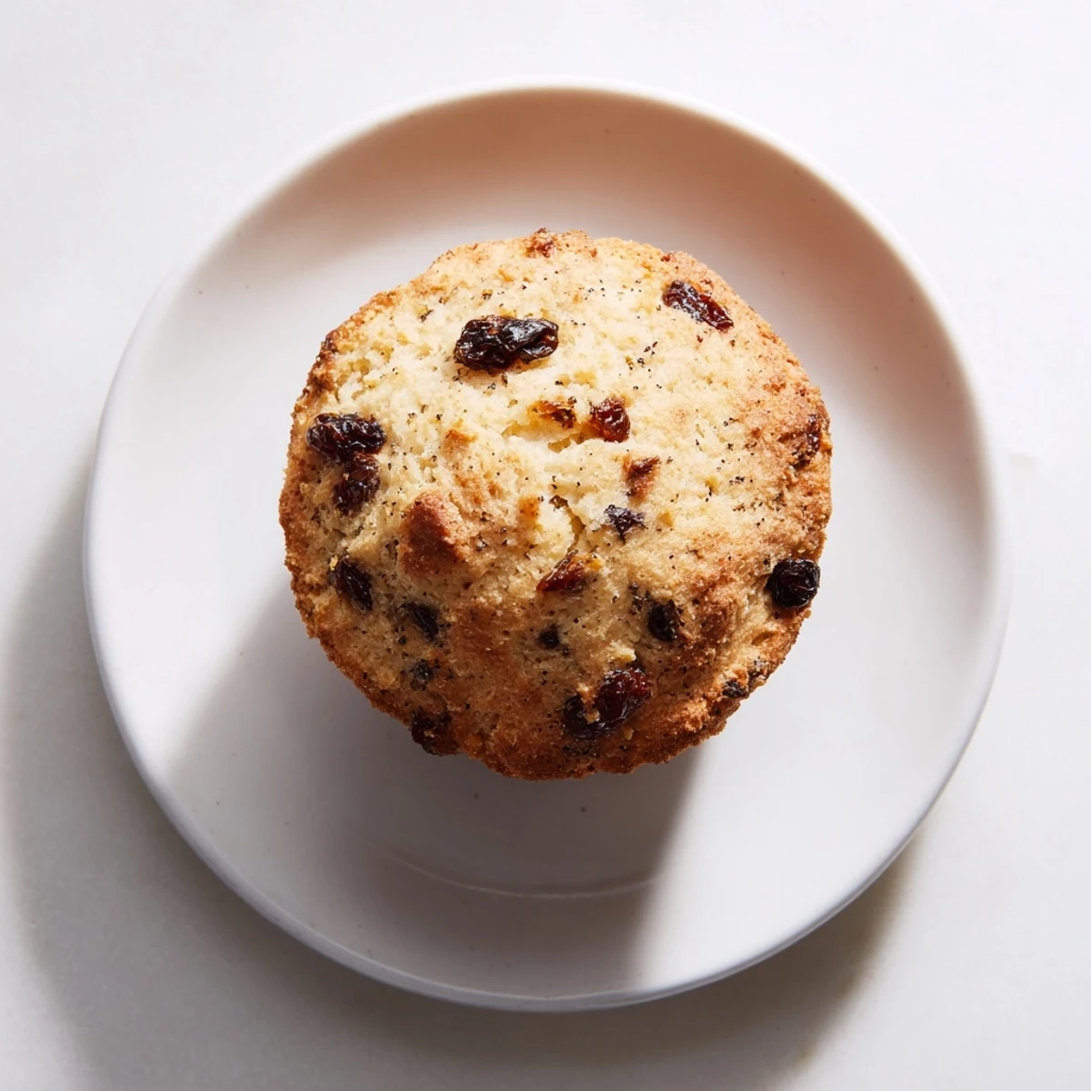 Warm Mini Irish Soda Bread Muffins studded with currants, ready to be enjoyed with butter.