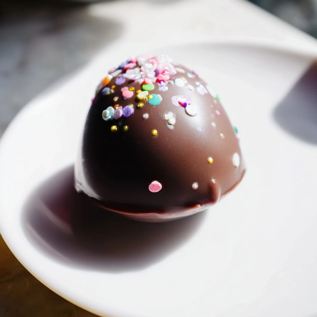 Festive platter of Easter Egg Oreo Balls with candy melts and edible glitter for spring parties.
