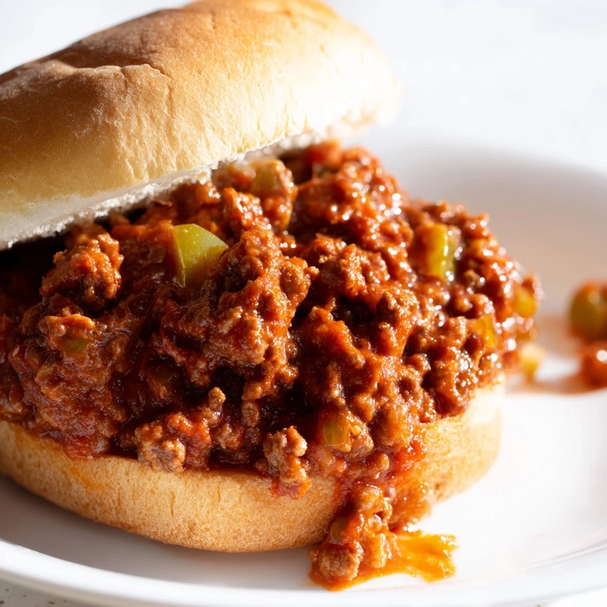 Classic American sloppy joes with tangy beef mixture served on split toasted buns for easy weeknight dining
