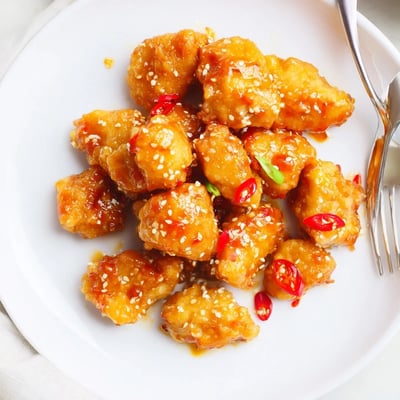 Orange Chicken, Crispy and Tangy