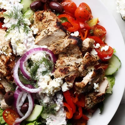 Greek Chicken Salad with Feta