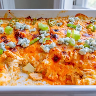 Jalapeno Buffalo Chicken Casserole